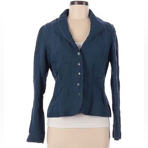 J. Jill Linen Metallic Blend Blazer